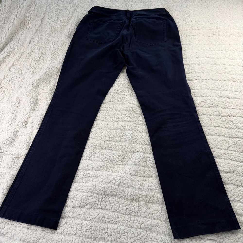 Lauren Ralph Lauren Petite Navy Blue Straight Leg Stretch Pants 4P Cotton Blend - Picture 8 of 10